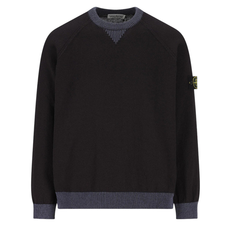 Stone Island Raw Hand Organic Navy Sweatshirt