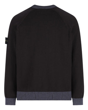 Stone Island Raw Hand Organic Navy Sweatshirt