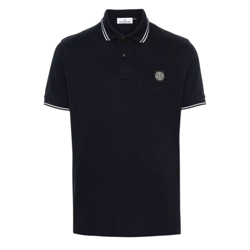 Stone Island Stone Island Black Cotton Polo — buy online at Garment Vault