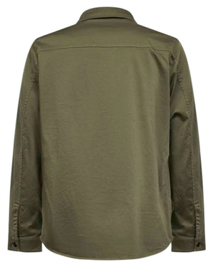 Stone Island Zip-Up Green Overshirt