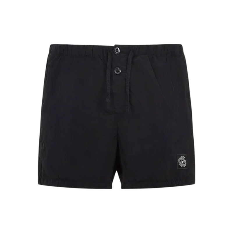 Stone Island Stone Island Nylon Metal Black Shorts — buy online at Garment Vault