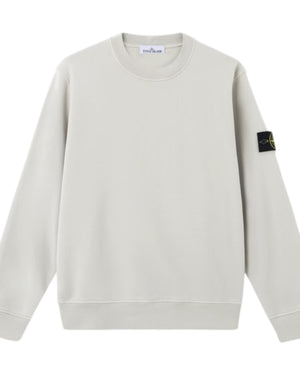 Stone Island Organic Cotton Pearl Grey Sweatshirt