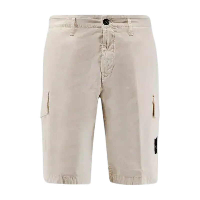 Stone Island Stone Island Beige Cotton Cargo Shorts — buy online at Garment Vault
