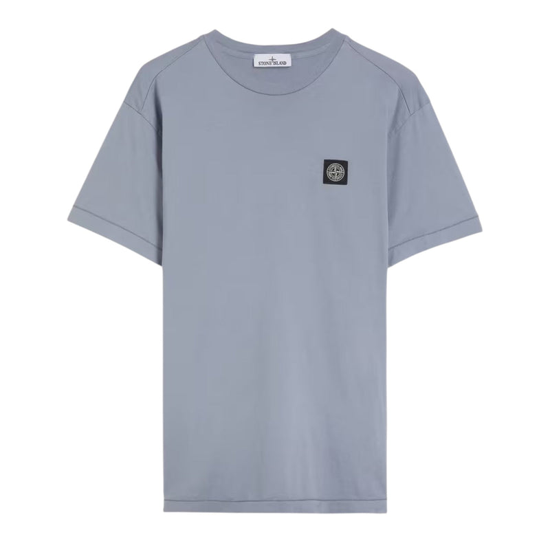 Stone Island Stone Island Compass Patch Logo Neutral Light Dark Blue T-shirt — buy online at Garment Vault