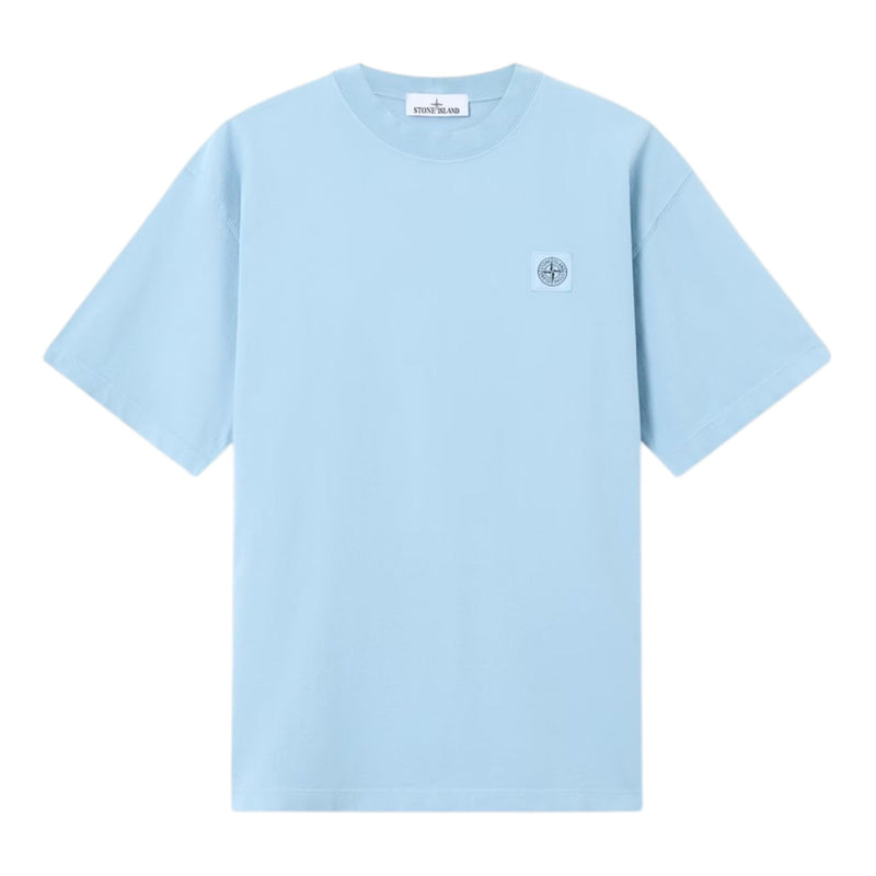 Stone Island Stone Island Compass Patch Logo Neutral Light Baby Blue T-shirt — buy online at Garment Vault