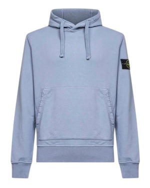 Stone Island Organic Avio Blue Hoodie