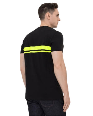BALMAIN WH2EF000B158 Balmain Neon Logo Black T-Shirt EAQ BLACK T-SHIRT MALE S