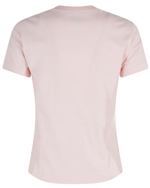 Casablanca Printed Fitted  T-Shirt Diamond Column Pink  T-Shirts Womens