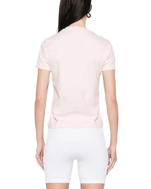 Casablanca Printed Fitted  T-Shirt Diamond Column Pink  T-Shirts Womens