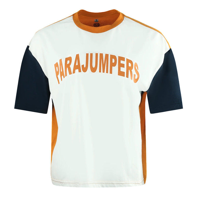 Parajumpers Parajumpers Block Tee Logo White Box T-Shirt — buy online at Garment Vault