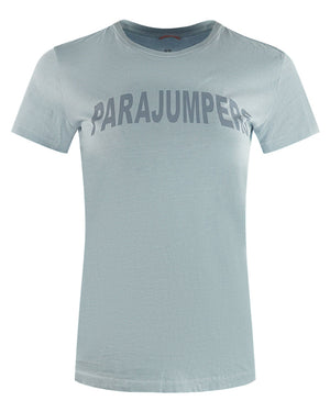 Parajumpers Cristie Brand Logo Vapour Blue T-Shirt