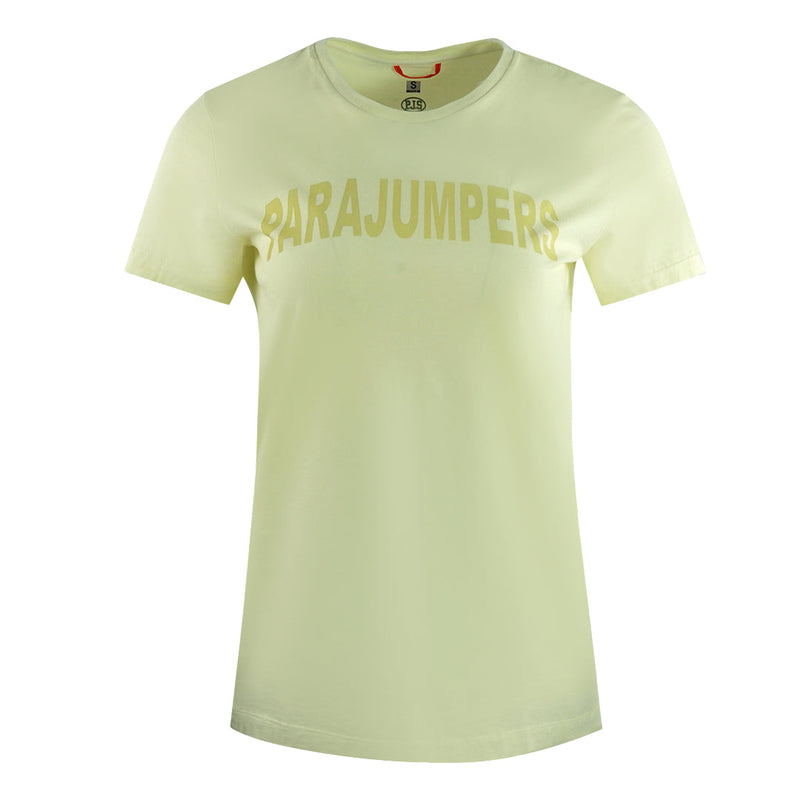 Parajumpers Parajumpers Cristie Brand Logo Tender Yellow T-shirt — buy online at Garment Vault