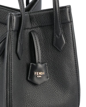 Fendi Origami Black Mini Leather bag