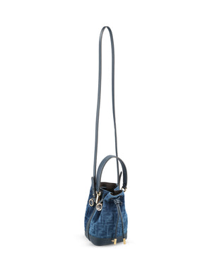 Fendi Baguette Denim Shoulder Bag