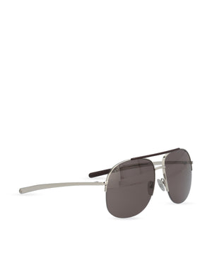 Gucci Navigator Silver Sunglasses