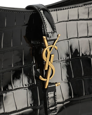 Saint Laurent LE 5 À 7 Crocodile Embossed Bag