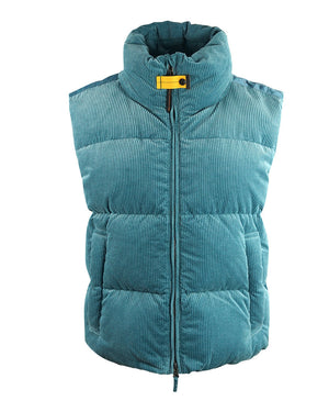Parajumpers Jam Alta Marea Blue Corduroy Down Gilet Jacket