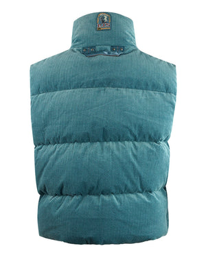 Parajumpers Jam Alta Marea Blue Corduroy Down Gilet Jacket