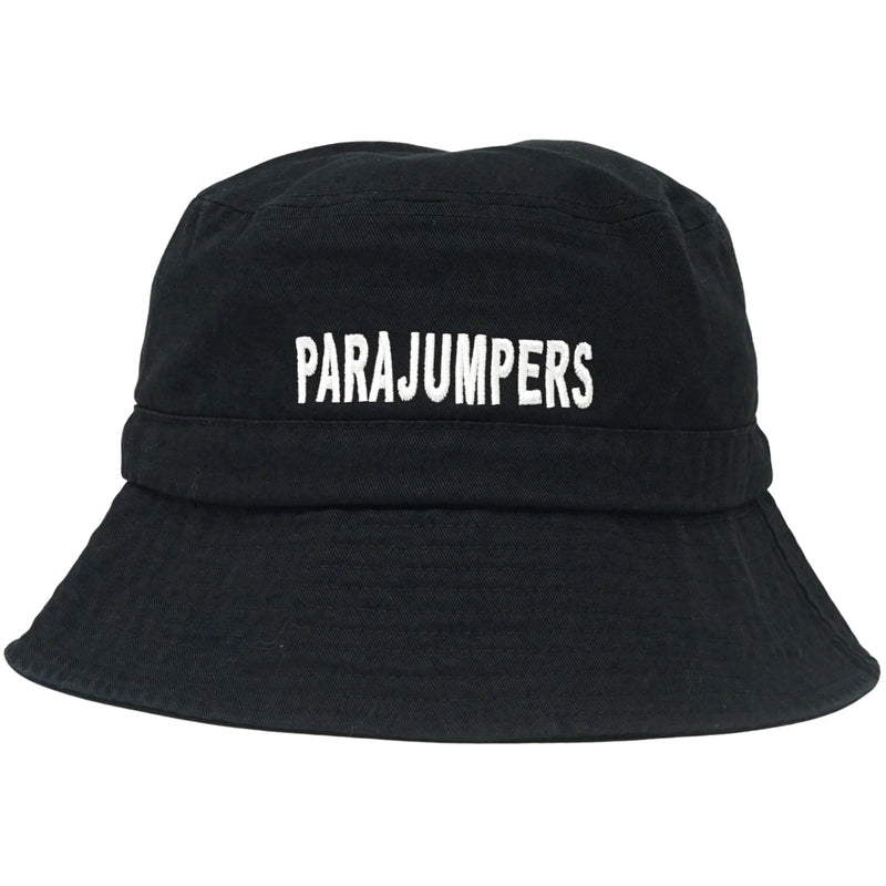 Parajumpers Parajumpers Bold Embroidered Logo Black Bucket Hat — buy online at Garment Vault