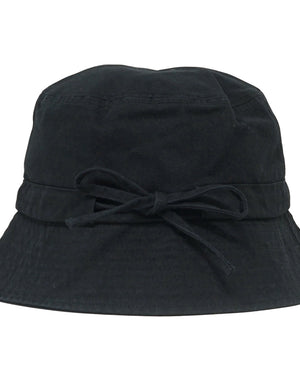 Parajumpers Bold Embroidered Logo Black Bucket Hat