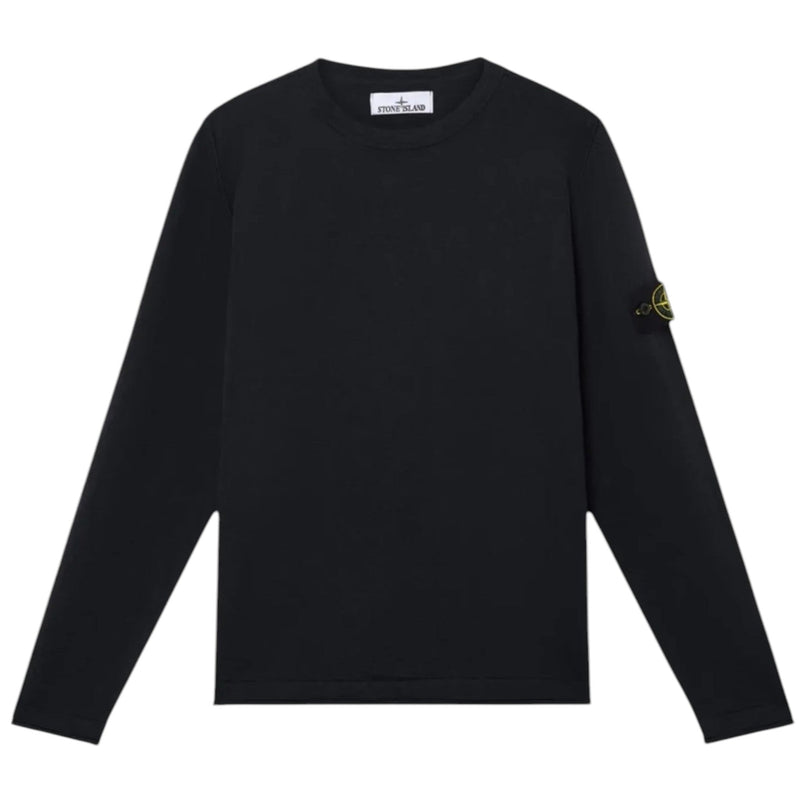 Stone Island Stone Island Navy Light Knit Cotton Sweatshirt — buy online at Garment Vault
