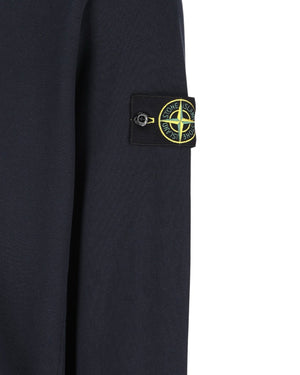 Stone Island, Navy Organic Cotton Sweatshirt - True Labels