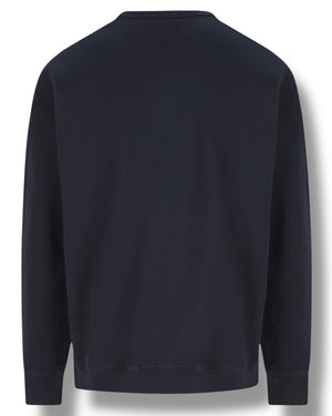Stone Island, Navy Organic Cotton Sweatshirt - True Labels