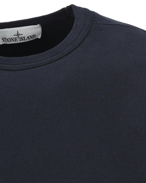 Stone Island, Navy Organic Cotton Sweatshirt - True Labels