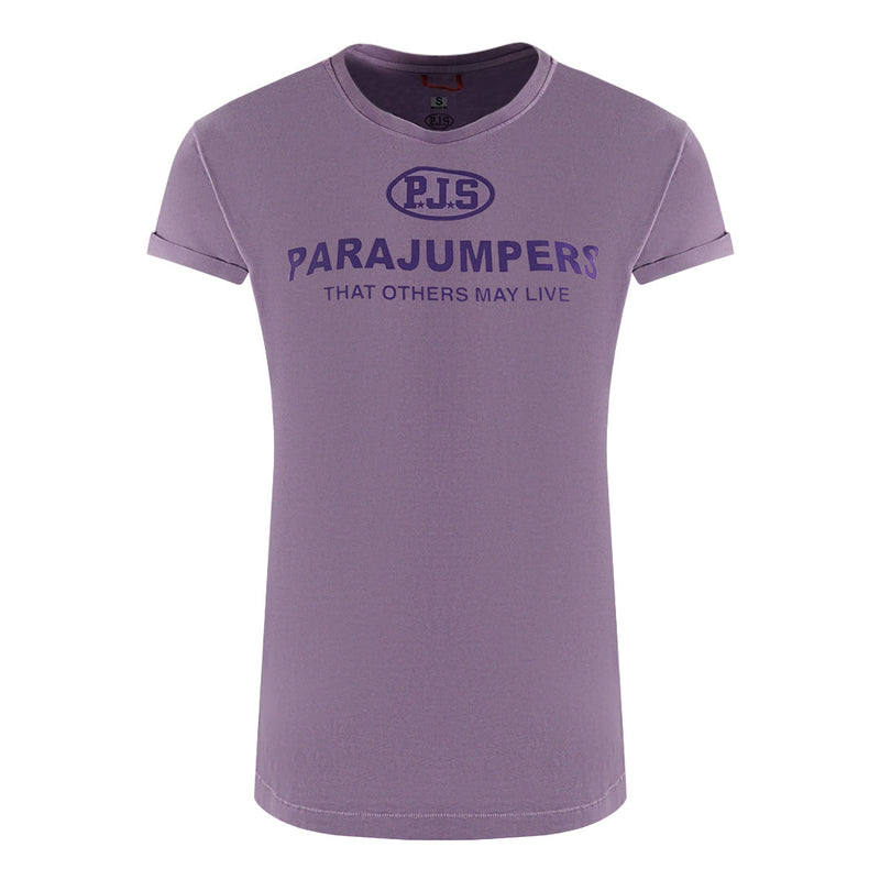 Parajumpers Parajumpers Toml Tee Brandogo Amethyst T-Shirt — buy online at Garment Vault